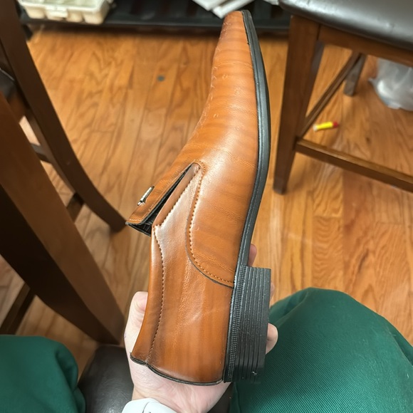 Men’s Dress shoes, light brown, size 12 - Picture 6 of 8